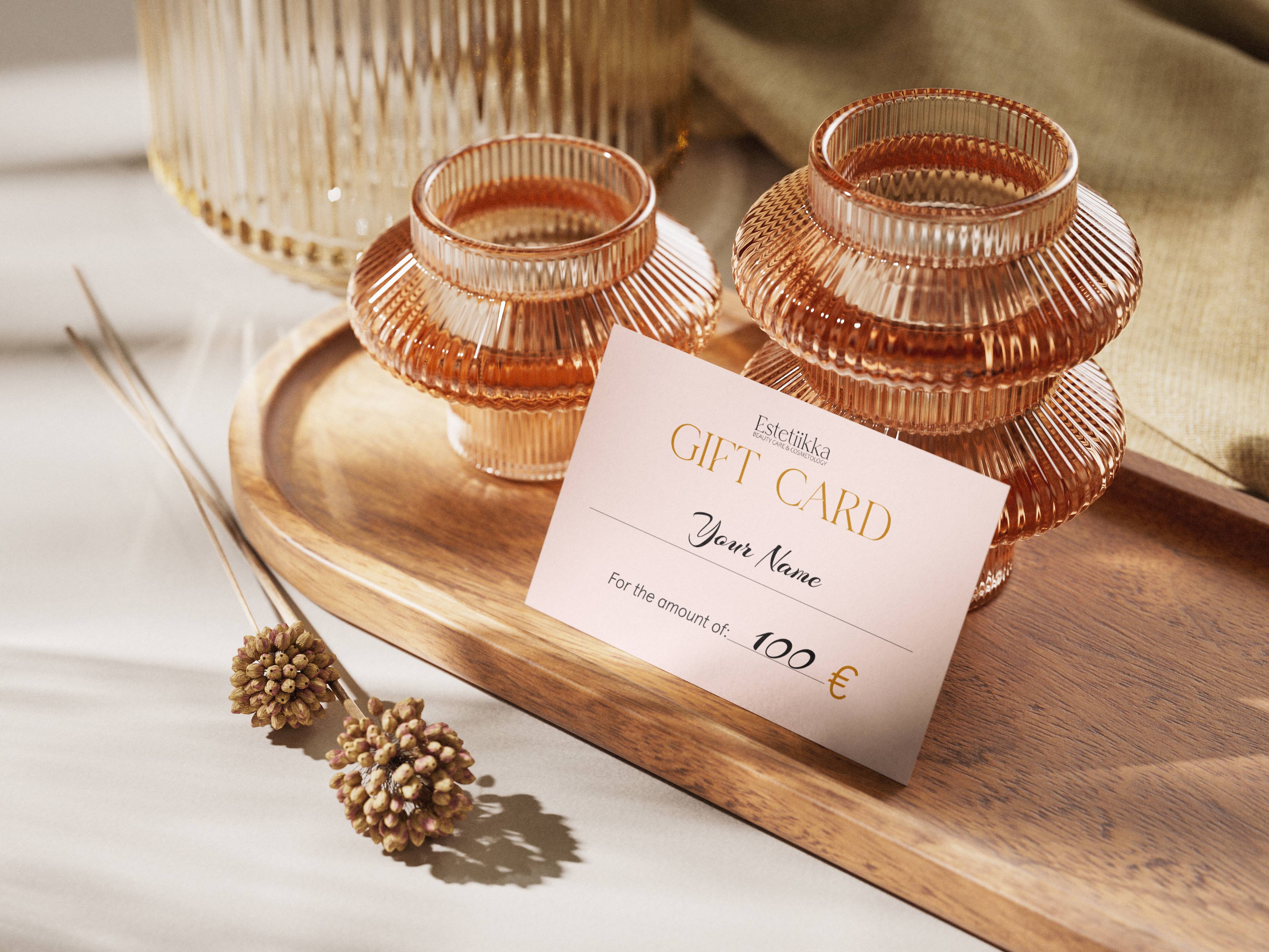 Gift card mockup
